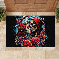 Couple Skull Rubber Doormat From Our Firse Kiss - Wonder Print Shop