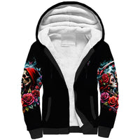 Couple Skull Sherpa Hoodie From Our Firse Kiss - Wonder Print Shop