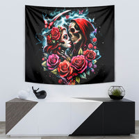 Couple Skull Tapestry From Our Firse Kiss - Wonder Print Shop