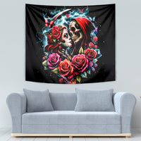 Couple Skull Tapestry From Our Firse Kiss - Wonder Print Shop