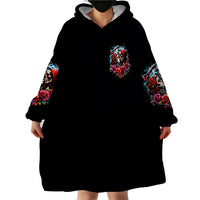 Couple Skull Wearable Blanket Hoodie From Our Firse Kiss - Wonder Print Shop
