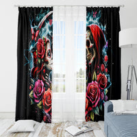 Couple Skull Window Curtain From Our Firse Kiss - Wonder Print Shop