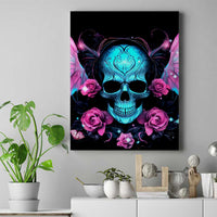 Fairy Skull Canvas Wall Art The Good Girl In Me Got Tired Of The Bullshit - Wonder Print Shop
