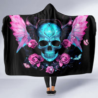 Fairy Skull Hooded Blanket The Good Girl In Me Got Tired Of The Bullshit