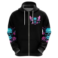 Fairy Skull Hoodie The Good Girl In Me Got Tired Of The Bullshit - Wonder Print Shop