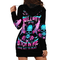 Fairy Skull Hoodie Dress The Good Girl In Me Got Tired Of The Bullshit - Wonder Print Shop
