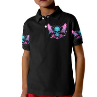 Fairy Skull Kid Polo Shirt The Good Girl In Me Got Tired Of The Bullshit - Wonder Print Shop