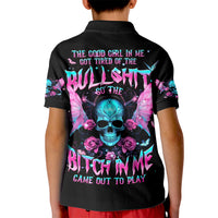 Fairy Skull Kid Polo Shirt The Good Girl In Me Got Tired Of The Bullshit - Wonder Print Shop