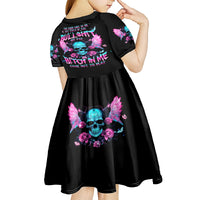 Fairy Skull Kid Short Sleeve Dress The Good Girl In Me Got Tired Of The Bullshit - Wonder Print Shop