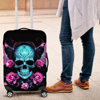 Fairy Skull Luggage Cover The Good Girl In Me Got Tired Of The Bullshit - Wonder Print Shop