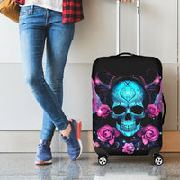 Fairy Skull Luggage Cover The Good Girl In Me Got Tired Of The Bullshit - Wonder Print Shop