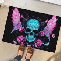 Fairy Skull Rubber Doormat The Good Girl In Me Got Tired Of The Bullshit - Wonder Print Shop