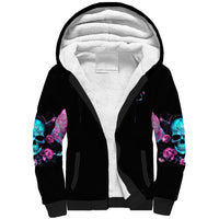 Fairy Skull Sherpa Hoodie The Good Girl In Me Got Tired Of The Bullshit - Wonder Print Shop