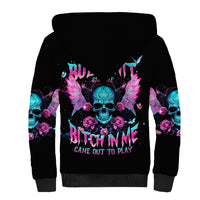 Fairy Skull Sherpa Hoodie The Good Girl In Me Got Tired Of The Bullshit - Wonder Print Shop