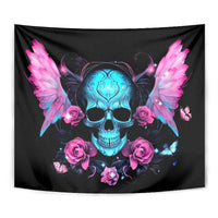 Fairy Skull Tapestry The Good Girl In Me Got Tired Of The Bullshit - Wonder Print Shop
