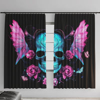 Fairy Skull Window Curtain The Good Girl In Me Got Tired Of The Bullshit - Wonder Print Shop