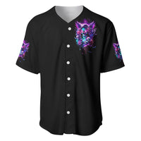 Fairy Skull Baseball Jersey The Good Girl In Me Got Tired Of The Bullshit - Wonder Print Shop