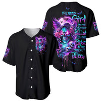 Fairy Skull Baseball Jersey The Good Girl In Me Got Tired Of The Bullshit - Wonder Print Shop