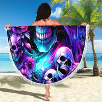 Fairy Skull Beach Blanket The Good Girl In Me Got Tired Of The Bullshit - Wonder Print Shop