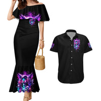 Fairy Skull Couples Matching Mermaid Dress and Hawaiian Shirt The Good Girl In Me Got Tired Of The Bullshit - Wonder Print Shop