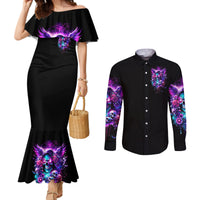 Fairy Skull Couples Matching Mermaid Dress and Long Sleeve Button Shirt The Good Girl In Me Got Tired Of The Bullshit