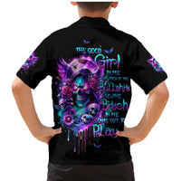 Fairy Skull Family Matching Mermaid Dress and Hawaiian Shirt The Good Girl In Me Got Tired Of The Bullshit - Wonder Print Shop