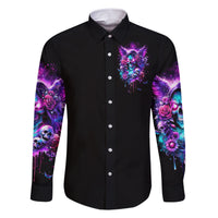 Fairy Skull Family Matching Short Sleeve Bodycon Dress and Hawaiian Shirt The Good Girl In Me Got Tired Of The Bullshit - Wonder Print Shop