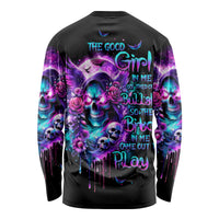 Fairy Skull Long Sleeve Shirt The Good Girl In Me Got Tired Of The Bullshit - Wonder Print Shop