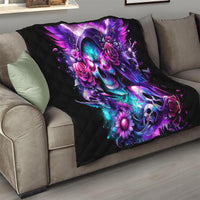 Fairy Skull Quilt The Good Girl In Me Got Tired Of The Bullshit - Wonder Print Shop