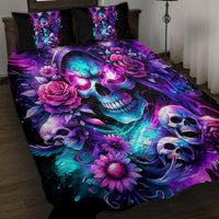 Fairy Skull Quilt Bed Set The Good Girl In Me Got Tired Of The Bullshit - Wonder Print Shop