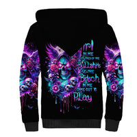 Fairy Skull Sherpa Hoodie The Good Girl In Me Got Tired Of The Bullshit - Wonder Print Shop