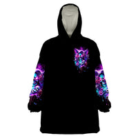Fairy Skull Wearable Blanket Hoodie The Good Girl In Me Got Tired Of The Bullshit - Wonder Print Shop