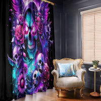 Fairy Skull Window Curtain The Good Girl In Me Got Tired Of The Bullshit - Wonder Print Shop