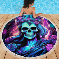 Queen Skull Beach Blanket Bitch I'm The Fucking Queen - Wonder Print Shop