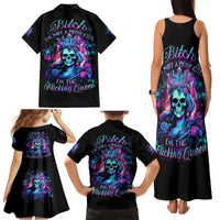 Queen Skull Family Matching Tank Maxi Dress and Hawaiian Shirt Bitch I'm The Fucking Queen - Wonder Print Shop