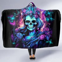 Queen Skull Hooded Blanket Bitch I'm The Fucking Queen