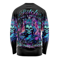 Queen Skull Long Sleeve Shirt Bitch I'm The Fucking Queen - Wonder Print Shop