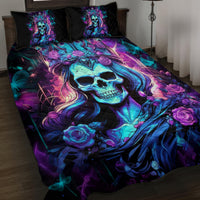 Queen Skull Quilt Bed Set Bitch I'm The Fucking Queen - Wonder Print Shop