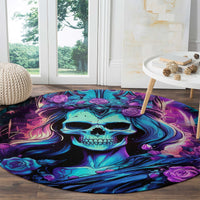 Queen Skull Round Carpet Bitch I'm The Fucking Queen