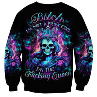 Queen Skull Sweatshirt Bitch I'm The Fucking Queen - Wonder Print Shop