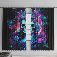 Queen Skull Window Curtain Bitch I'm The Fucking Queen - Wonder Print Shop
