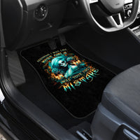 Flame Girl Skull Car Mats Assuming I Was Like Most Girls Was Your First Mistake - Wonder Print Shop