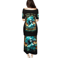 Flame Girl Skull Family Matching Puletasi and Hawaiian Shirt Assuming I Was Like Most Girls Was Your First Mistake - Wonder Print Shop