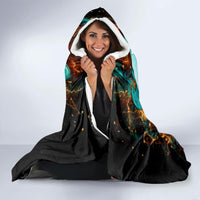 Flame Girl Skull Hooded Blanket Assuming I Was Like Most Girls Was Your First Mistake