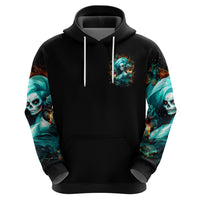 Flame Girl Skull Zip Hoodie Assuming I Was Like Most Girls Was Your First Mistake - Wonder Print Shop
