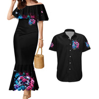 Couple Skull Couples Matching Mermaid Dress and Hawaiian Shirt I Could Be Your Best Friend Or Your Worst Fucking Enemy - Wonder Print Shop