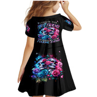 Couple Skull Family Matching Mermaid Dress and Hawaiian Shirt I Could Be Your Best Friend Or Your Worst Fucking Enemy - Wonder Print Shop