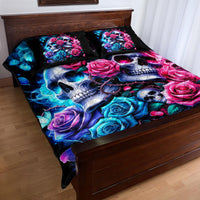Couple Skull Quilt Bed Set I Could Be Your Best Friend Or Your Worst Fucking Enemy - Wonder Print Shop