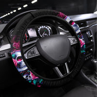 Couple Skull Steering Wheel Cover I Could Be Your Best Friend Or Your Worst Fucking Enemy - Wonder Print Shop