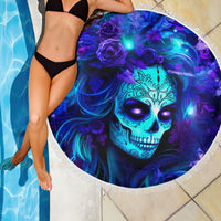 Skull Girl Beach Blanket Yes I'm A Bitch But Not Yours - Wonder Print Shop
